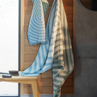 Ręcznik Lapuan Kankurit METSALAMPI blueberry-olive 48x70 cm - 7