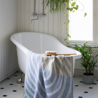 Ręcznik Lapuan Kankurit METSALAMPI blueberry-olive 48x70 cm - 2