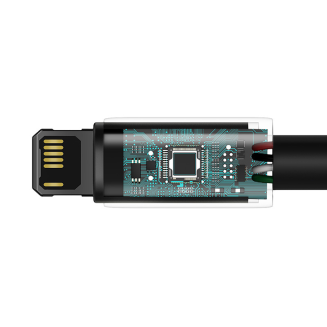 Kabel USB do Lightning Baseus Tungsten Gold, 2.4A, 2m (czarny) - 7