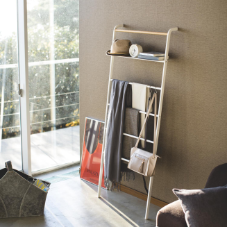  Yamazaki white clothes or towel rack - 5