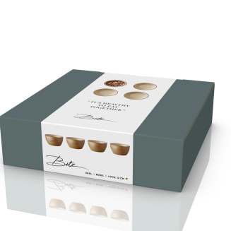 Set of 4 bowls Bitz Wood Sand 12 cm - 4