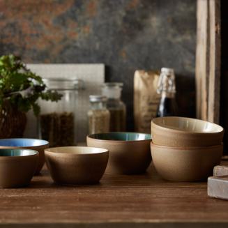 Set of 4 bowls Bitz Wood Sand 12 cm - 6