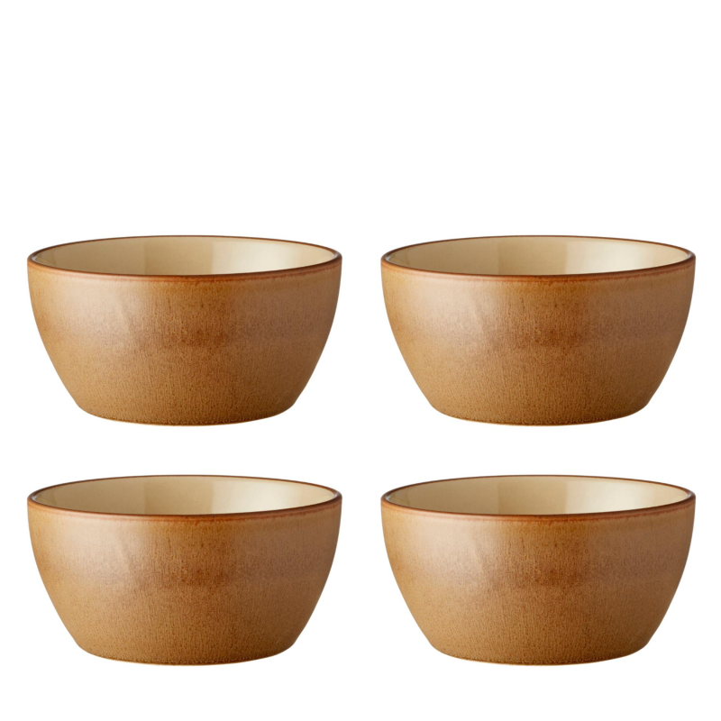 Set of 4 bowls Bitz Wood Sand 12 cm