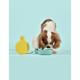 Butelka na wodę dla psa United Pets Pingui niebieska - 10