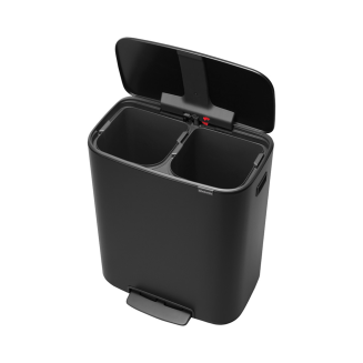Brabantia Bo waste bin 2x30l, matte black - 4