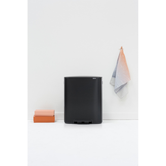 Brabantia Bo waste bin 2x30l, matte black - 7