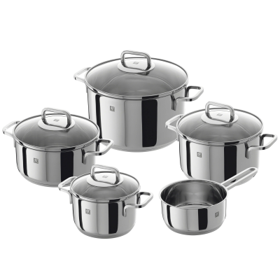  Set of 5 Zwilling Quadro pots