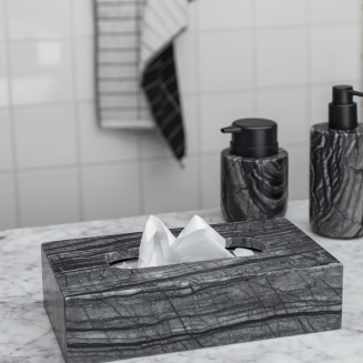 Taca dekoracyjna Mette Ditmer Denmark Marble Black - 4