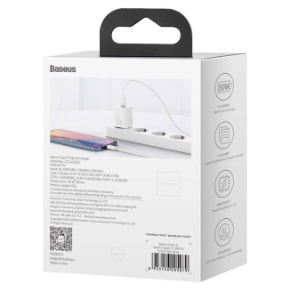 Ładowarka sieciowa Baseus Super Si Quick Charger 1C 30W (biała) - 8