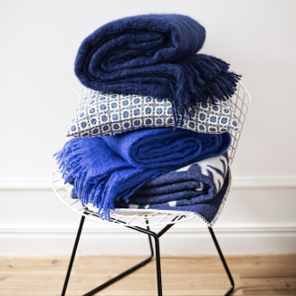  Lapuan Kankurit Corona blanket grey-rainy blue 130x170 cm - 4