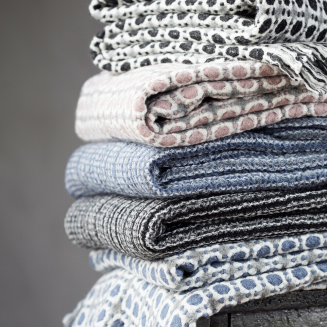  Lapuan Kankurit Corona blanket grey-rainy blue 130x170 cm - 5