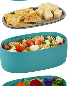 Alessi Food à Porter lunch box, blue - 6