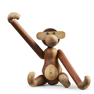  Wooden figurine Kay Bojesen Monkey, teak and medium oak - 2