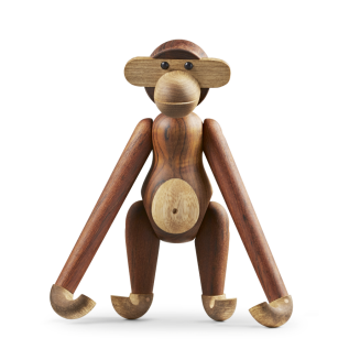  Wooden figurine Kay Bojesen Monkey, teak and medium oak - 3