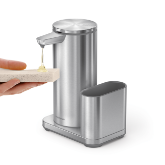  Touchless dispenser with a battery and a container for Simplehuman accessories, brushed steel - 4