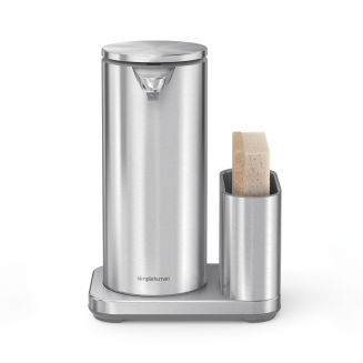  Touchless dispenser with a battery and a container for Simplehuman accessories, brushed steel - 5