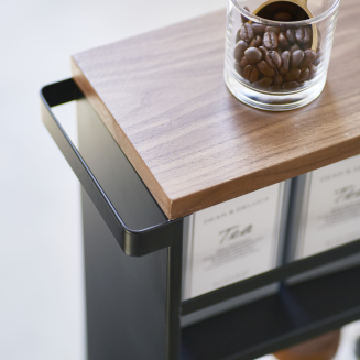  Yamazaki Tower Rolling Slim black shelf on wheels - 6