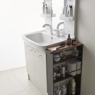  Yamazaki Tower Rolling Slim black shelf on wheels - 10