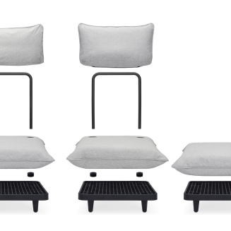 Sofa ogrodowa Fatboy Paletti Set Large Royal Brulee - 10