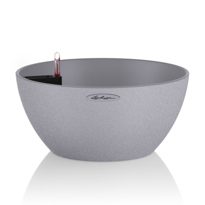  Lechuza Cubeto Stone planter 40 stone gray