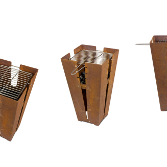  Keilbach Fuji garden fire pit with grill - 5