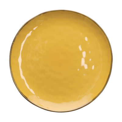  Rose&Tulipani | Set of 2 Concerto Ocra round plates - Yellow, 32 cm