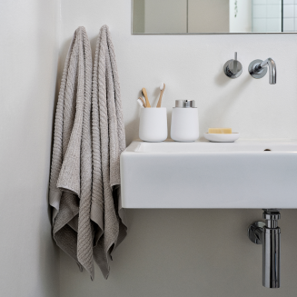  Set of 4 Zone Denmark Classic Soft Grey towels - 4