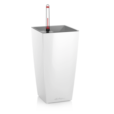  Lechuza Mini Cubi flowerpot | Maxi Cubi white gloss