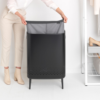  Brabantia Bo laundry basket 2x45l, matte black - 13