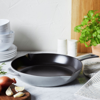  Staub cast iron frying pan with metal handle - 26 cm, graphite - 6