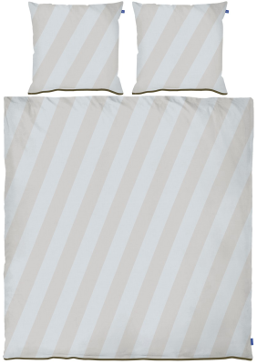 Pościel Mette Ditmer DIAGONAL Light Grey & Sand 200×220 cm