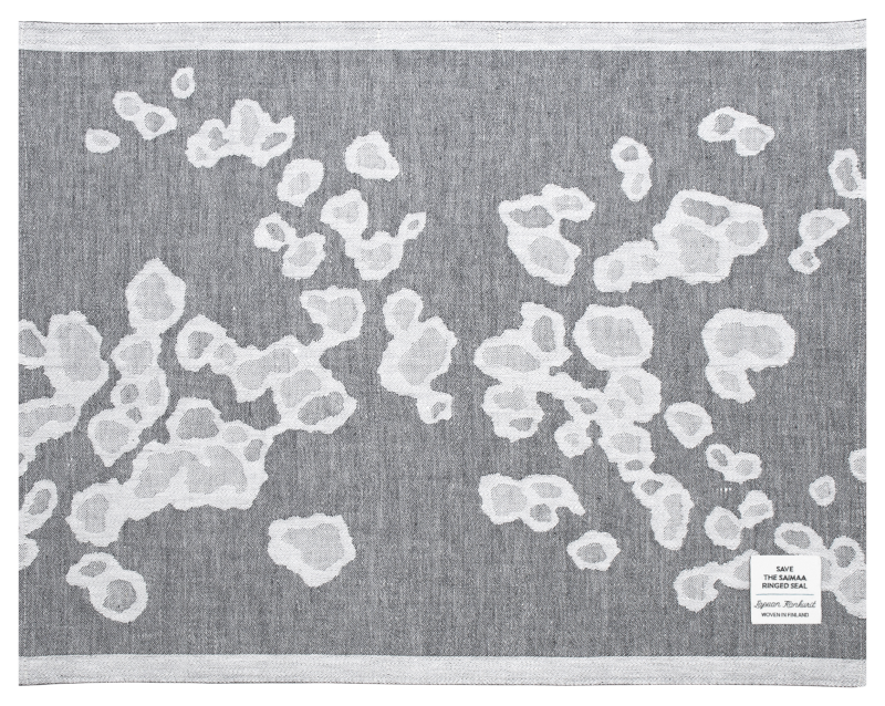  Lapuan Kankurit sauna underlay SAIMAANNORPPA white-gray 46x60 cm