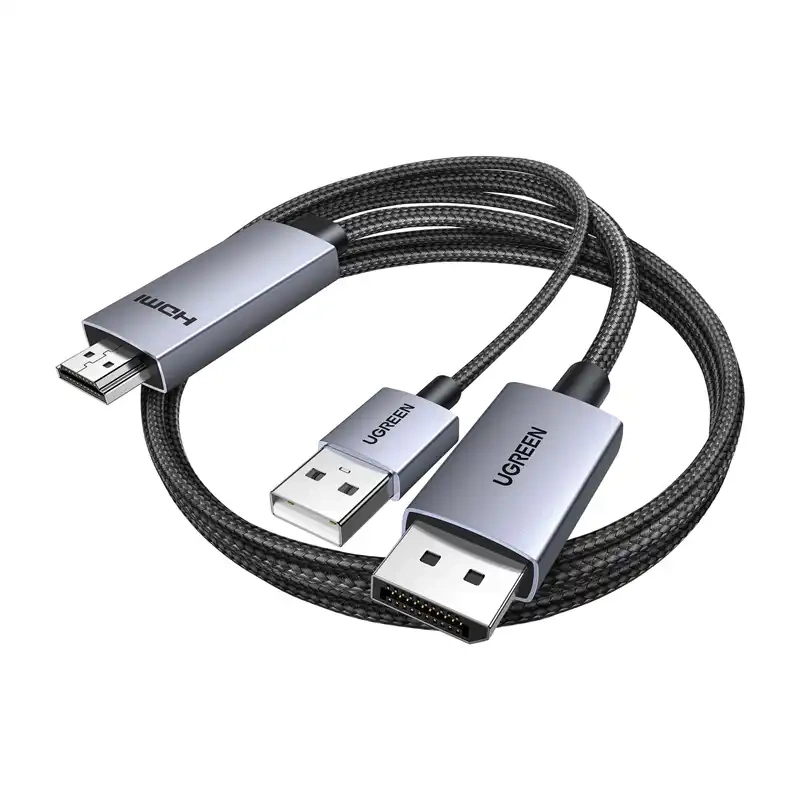 Kabel DisplayPort HDMI Ugreen HD169 4K 60Hz 2m (czarny)