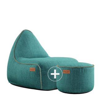 Pufa SACKit Cobana Pouf petrol melange - 2
