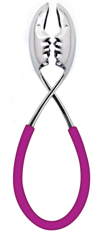  Casa Bugatti Molla Kiss salad tongs fuchsia