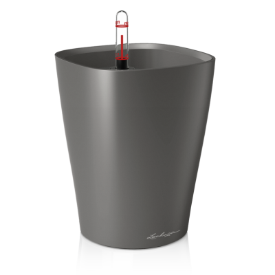  Lechuza Deltini flowerpot anthracite metallic