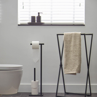  Aquanova Icon Black toilet paper holder - 4