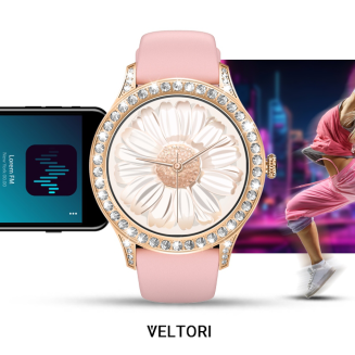 Smartwatch Damski VELTORI VT360-1 Różowy Pasek Silikonowy - 19