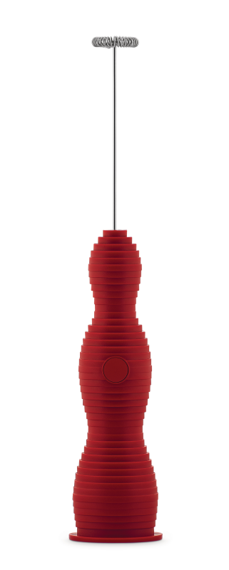 Alessi Pulcina red milk frother