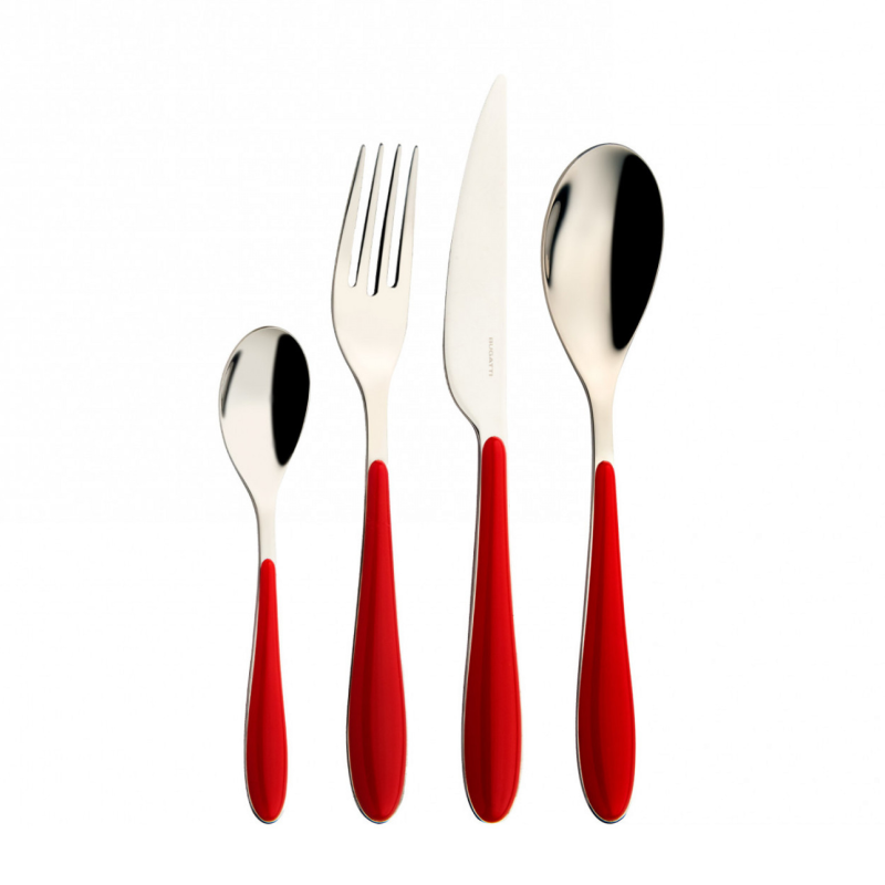  Casa Bugatti Gioia cutlery set red 24 pcs