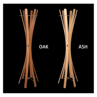  Keilbach Naomi oak standing clothes rack - 8