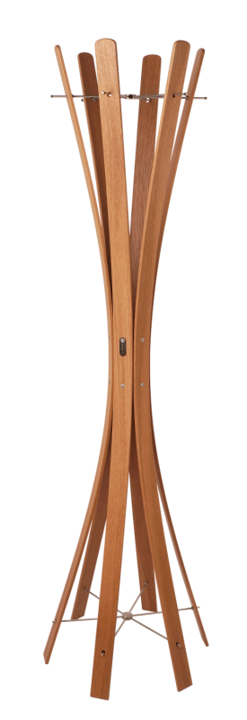  Keilbach Naomi oak standing clothes rack