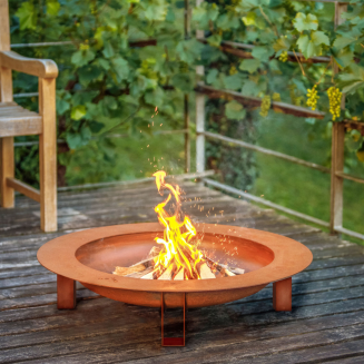  Keilbach Moon garden fire pit with grill - 9