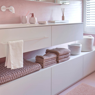  Aquanova Loa Dusty Pink bathroom rug 60x60 cm - 4