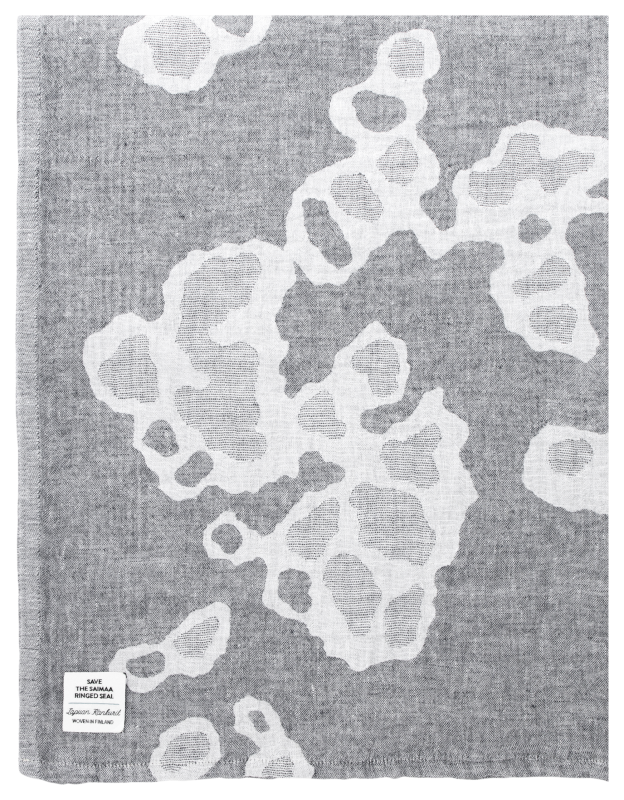  Lapuan Kankurit SAIMAANNORPPA towel white-gray 95x180 cm