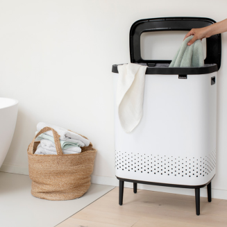  Brabantia Bo laundry basket 2x45l white - 8