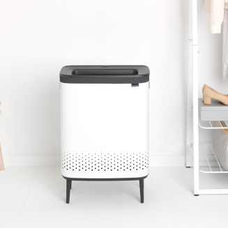  Brabantia Bo laundry basket 2x45l white - 9