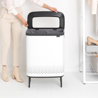  Brabantia Bo laundry basket 2x45l white - 11