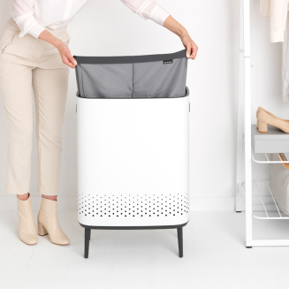  Brabantia Bo laundry basket 2x45l white - 12