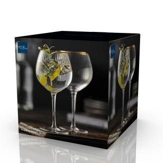  Lyngby Glass Palermo Gold gin glasses, 4 pcs. - 6